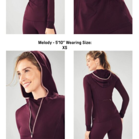 Maroon Fabletics Running Jacket - Picture 1 of 3